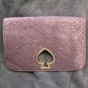 Kate Spade Lavender Glitter Wristlet